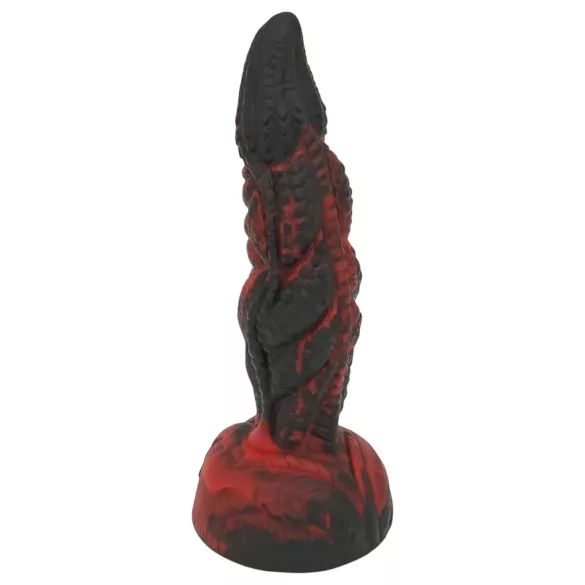 OgazR Hell Dong - realistický dildo - žilkovaný - 20 cm - červený