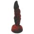 OgazR Hell Dong - rýhované dildo - 20 cm (červené)
