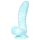 Mořský had OgazR - rýhované dildo 17 cm (modro-bílé)