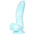 Mořský had OgazR - rýhované dildo 17 cm (modro-bílé)