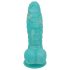 Mořský had OgazR - rýhované dildo 17 cm (modro-bílé)