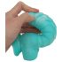Mořský had OgazR - rýhované dildo 17 cm (modro-bílé)