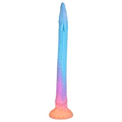   OgazR XXL - fosforeskující anální dildo úhoř - 47 cm (růžová)