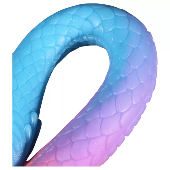 OgazR XXL Eel - anální dildo svítící ve tmě - 47 cm - růžové