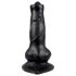 Zvířecí vášeň - černý psí penis dildo 12 cm