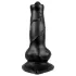 Animalorny - psí dildo - 12 cm - černé