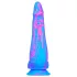 Inkipus - realistický dildo s varlaty - silikon - 18 cm - modro-růžový