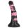 Bad Horse - silikonové dildo ve tvaru koníka - 18 cm (černorůžové)