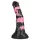 Bad Horse - silikonové dildo ve tvaru koňského penisu - 18 cm (černo-růžové)
