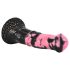 Bad Horse - silikonové dildo ve tvaru koníka - 18 cm (černorůžové)