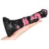 Bad Horse - silikonové dildo ve tvaru koníka - 18 cm (černorůžové)