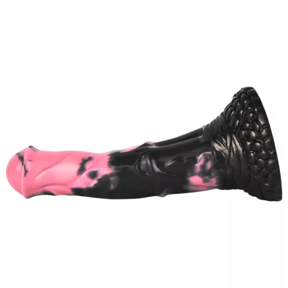 Bad Horse - silikonové dildo ve tvaru koňského penisu - 18 cm (černo-růžové)