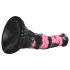 Bad Horse - silikonové dildo ve tvaru koníka - 18 cm (černorůžové)