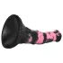 Bad Horse - silikonové dildo ve tvaru koňského penisu - 18 cm (černo-růžové)