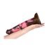 Zlobivý kůň - silikonové dildo ve tvaru koňského penisu - 24cm (hnědo-růžové)