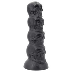 Toppedmonster - lebka dildo - 22 cm (černá)