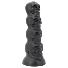 Topped Monster - lebka dildo - 22 cm (černé)