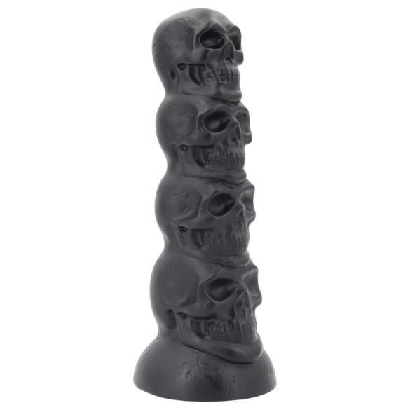 Toppedmonster - lebka dildo - 22 cm (černé)