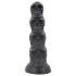 Topped Monster - lebka dildo - 22 cm (černé)