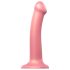 Strap-on-me Metallic Shine M - pokožce přátelské dildo (metalická růžová)