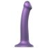 Strap-on-me Metalická Lesk M - přátelské k pokožce dildo (metalická fialová)