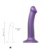Strap-on-me Metalická Lesk M - přátelské k pokožce dildo (metalická fialová)