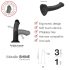 Strap-on-me Metalická Lesk M - přátelské k pokožce dildo (metalická fialová)