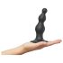 Strap-on-me Beads S - korálkový připínací dildo s přísavkou (černý)