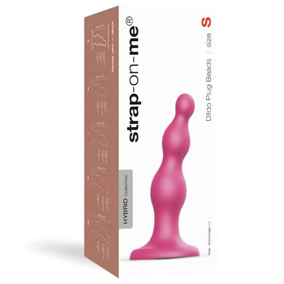 Strap-on-me Korálky S - korálkový dildo s přísavkou (růžový)