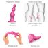 Strap-on-me Beads S - korálkové dildo se přísavkou (růžové)