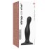 Strap-on-me Curvy S - vlnitý, přísavkový dildo (černý)