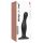 Strap-on-me Curvy M - vlnitý, přísavný dildo (černý)