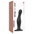Strap-on-me Curvy M - vlnitý, přísavný dildo (černý)