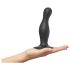 Strap-on-me Curvy M - vlnitý, přísavný dildo (černý)
