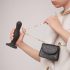 Strap-on-me Curvy L - vlnitý přísavný dildo (černý)