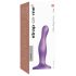 Strap-on-me Curvy S - vlnitý přísavkový dildo (fialový)