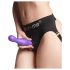 Strap-on-me Curvy S - vlnitý přísavkový dildo (fialový)