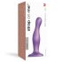Strap-on-me Curvy M - vlnitý, přísavkový dildo (fialový)