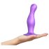 Strap-on-me Curvy L - vlnitý přísavný dildo (fialový)