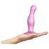 Strap-on-me Curvy M - vlnitý, s přísavkou dildo (růžový)