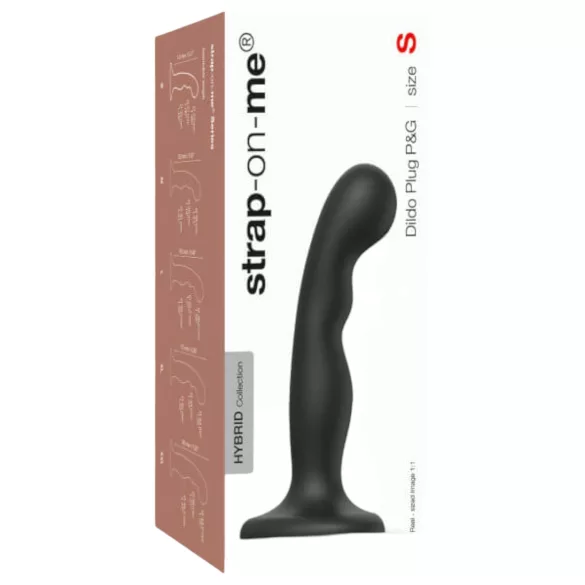 Strap-on-me - dildo s přísavkou a zakřivením - černé
