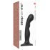 Strap-on-me P&G S - zakřivené dildo s přísavkou (černé)