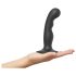 Strap-on-me P&G S - zakřivené dildo s přísavkou (černé)
