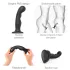 Strap-on-me - dildo s přísavkou a zakřivením - černé