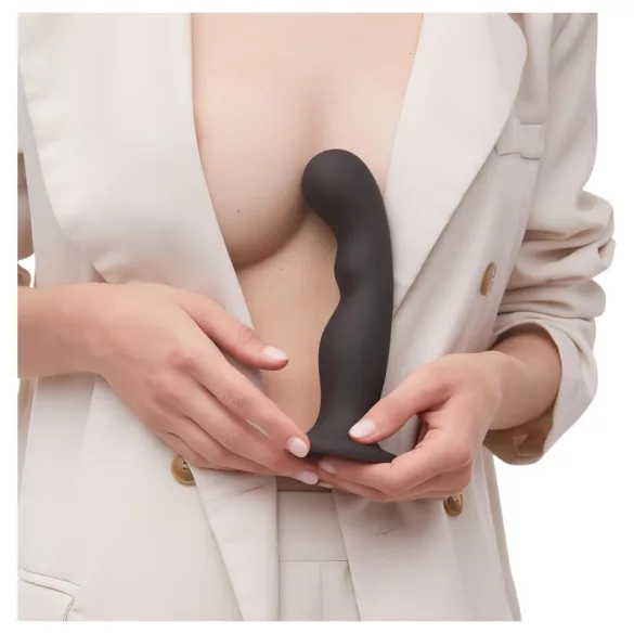 Strap-on-me - dildo s přísavkou a zakřivením - černé