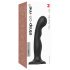 Strap-on-me P&G M - zakřivené dildo s přísavkou (černé)