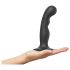 Strap-on-me P&G M - zakřivené dildo s přísavkou (černé)