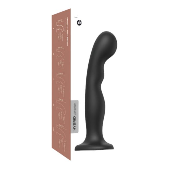 Strap-on-me P&G L – zakřivené dildo s přísavkou (černé)