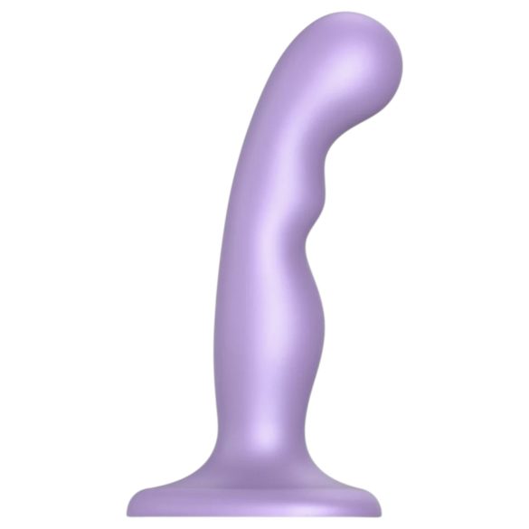 Strap-on-me P&G S - zahnuté dildo s přísavkou - fialové
