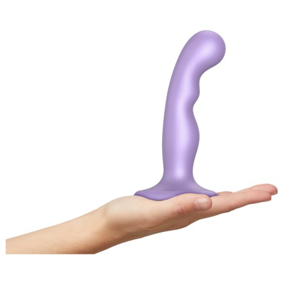 Strap-on-me P&G S - zahnuté dildo s přísavkou - fialové